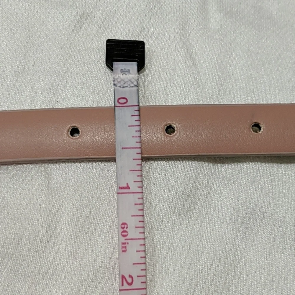 NWOT Pale Pink Skinny Belt